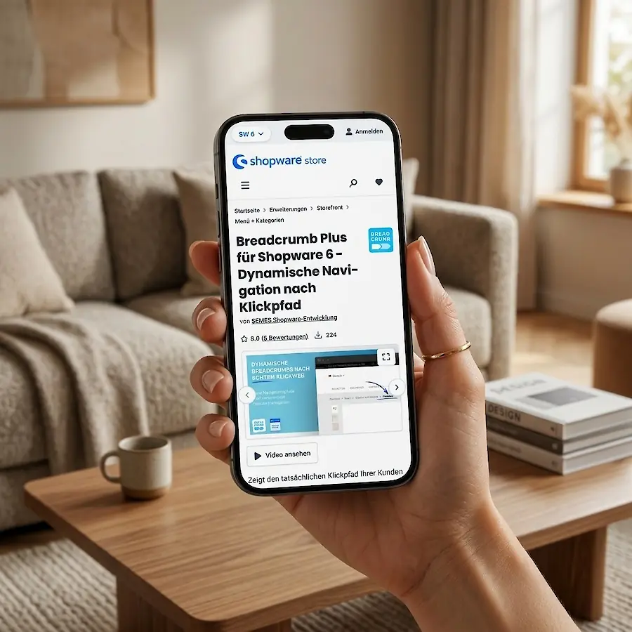 Flexibler E-Commerce: Nahtlose Integration und intuitive mobile Bedienung der SEMES-Plugins.