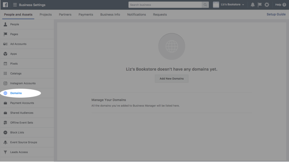 © Facebook for Developers | Domainbestätigung